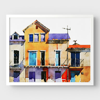 Colorful Buildings Print