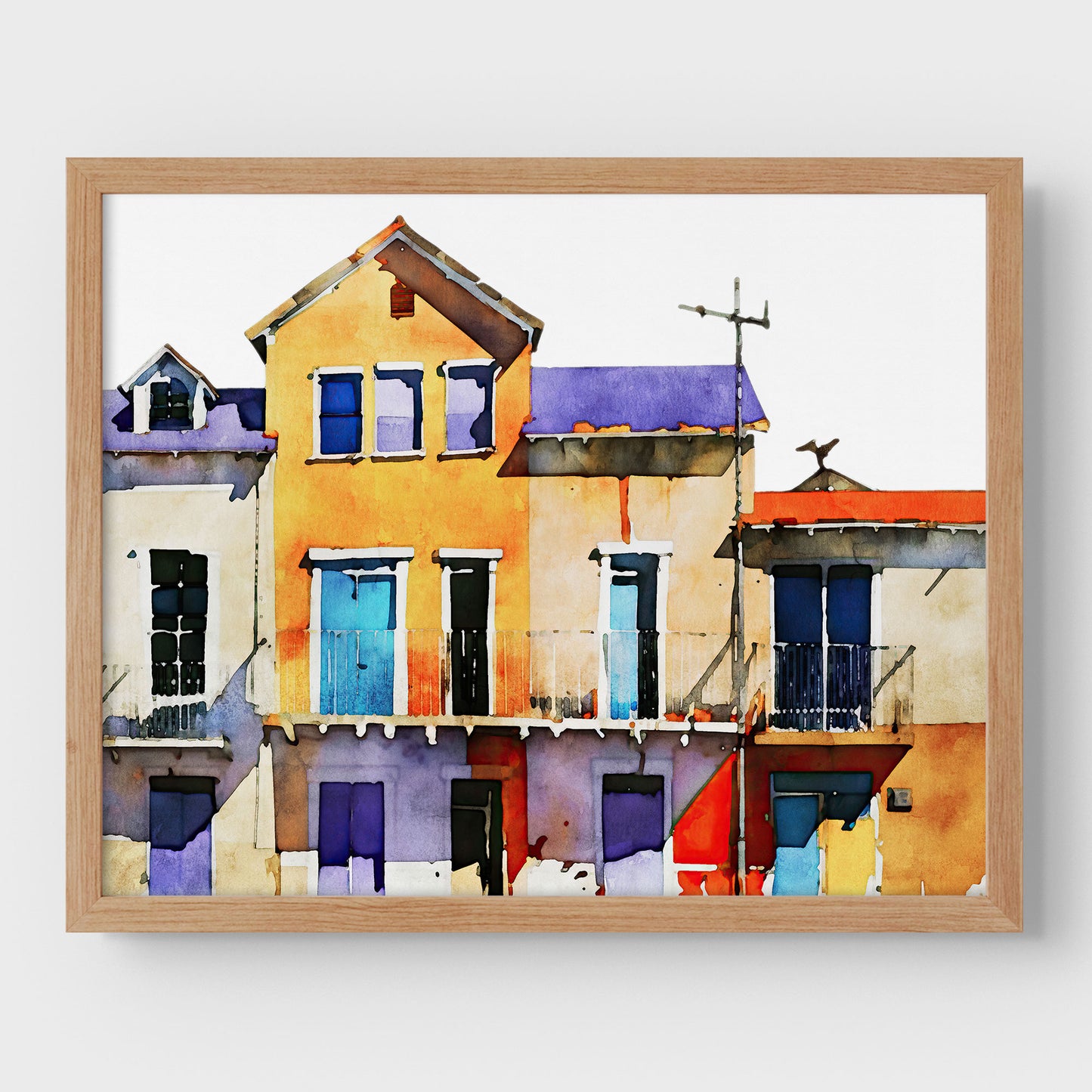 Colorful Buildings Print