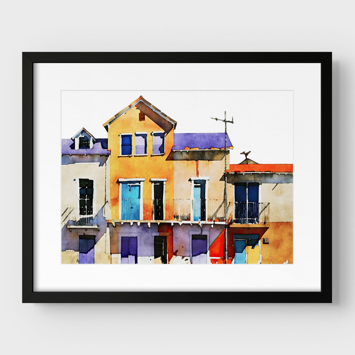 Colorful Buildings Print