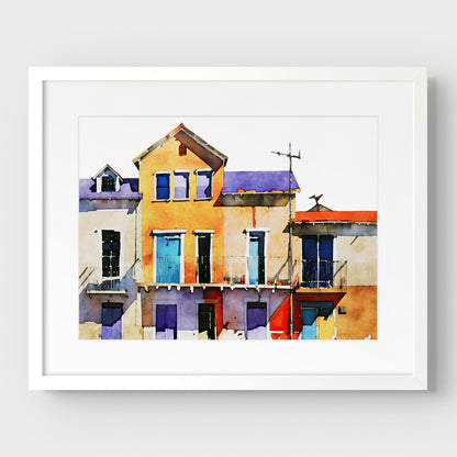 Colorful Buildings Print