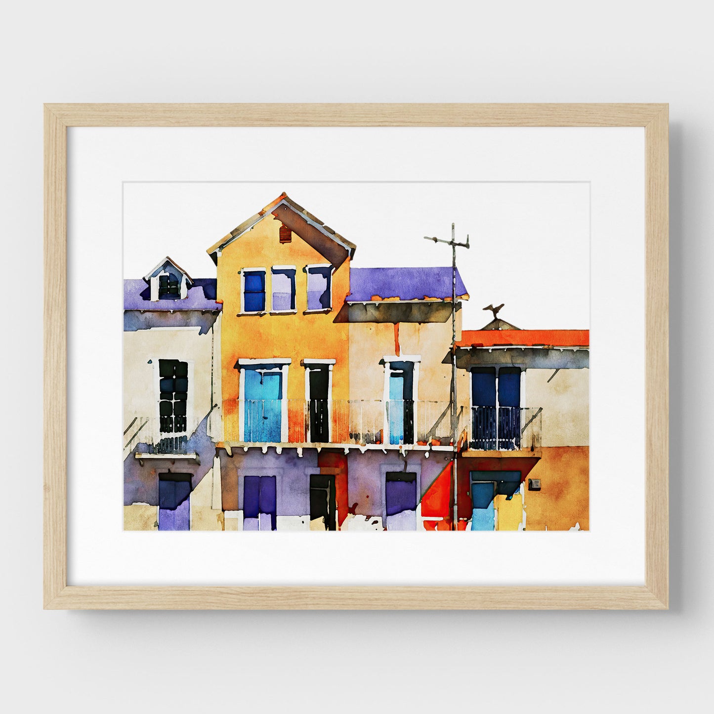 Colorful Buildings Print