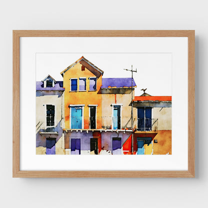 Colorful Buildings Print