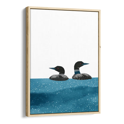Blue Lake Watercolor Loon Print