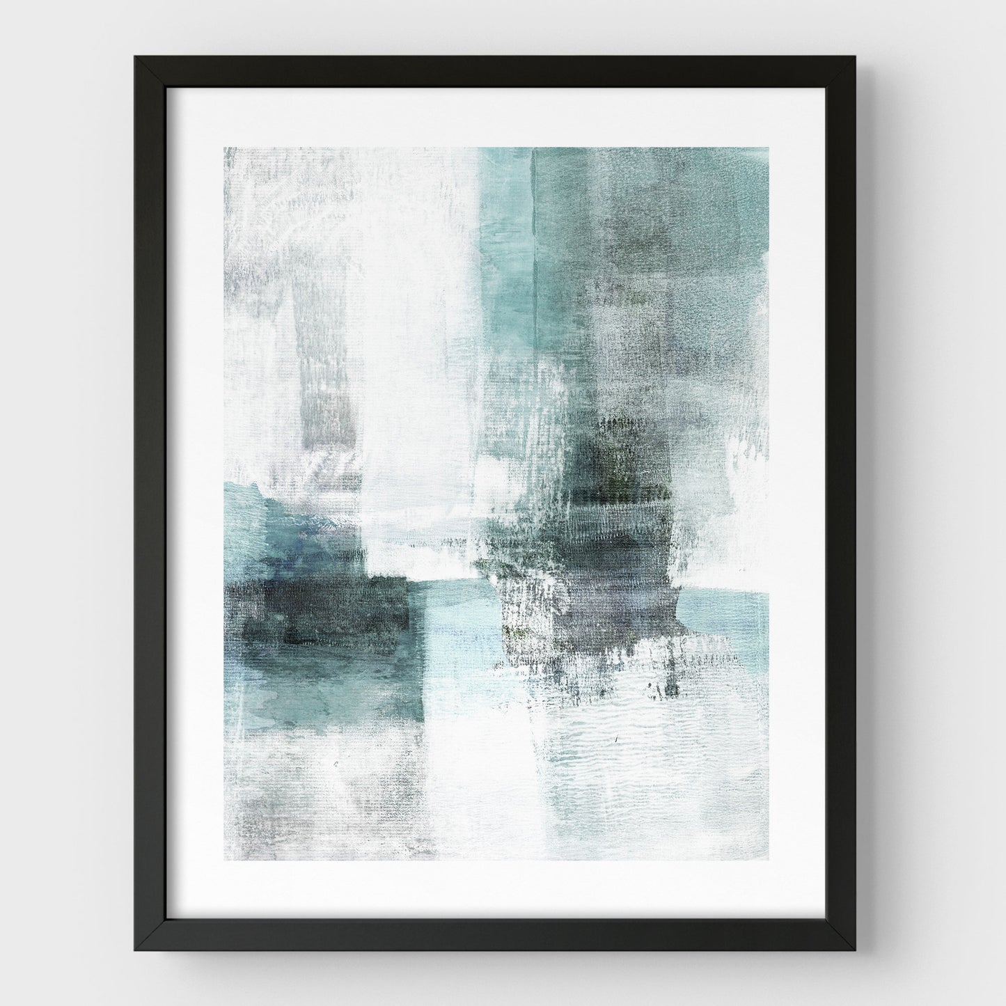 Ethereal Aqua Painting Print