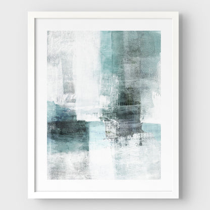 Ethereal Aqua Painting Print