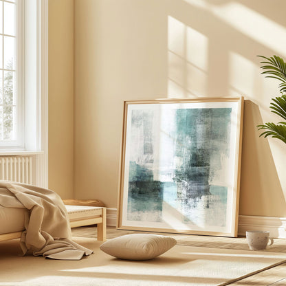 Ethereal Aqua Painting Print