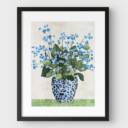 Forget-Me-Not Still Life Print