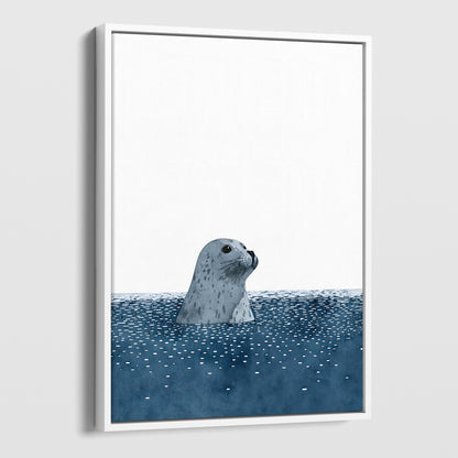 Harbor Seal Watercolor Print