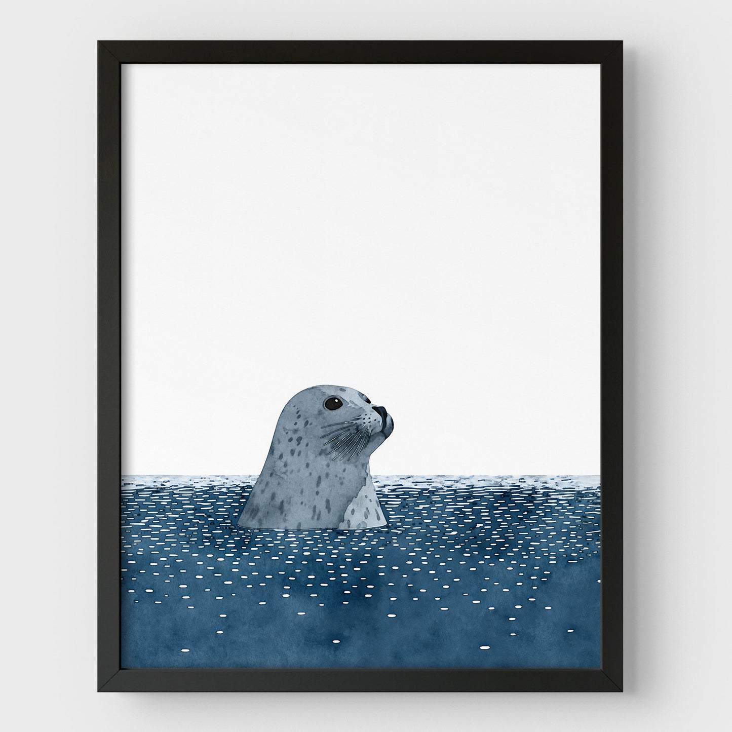 Harbor Seal Watercolor Print
