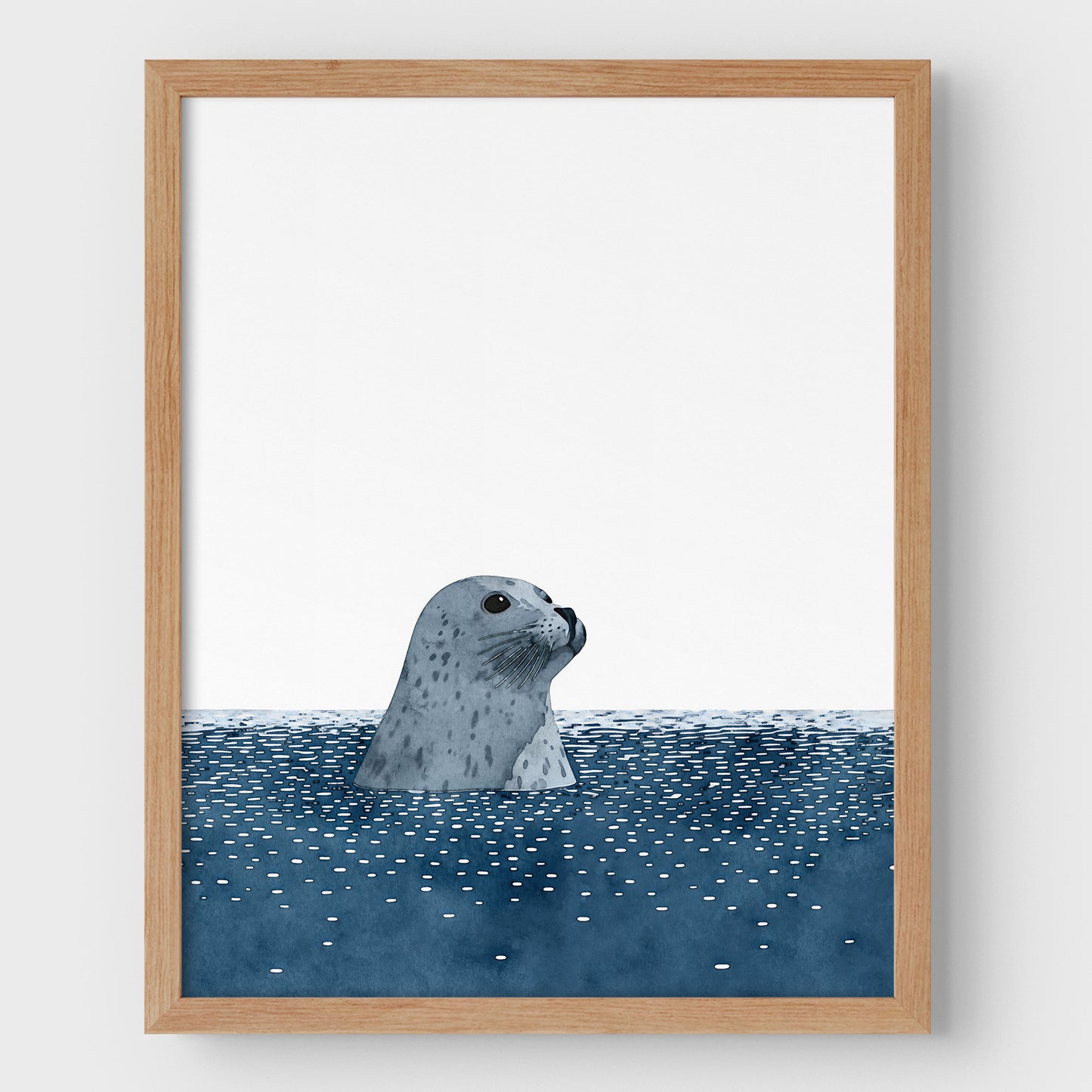 Harbor Seal Watercolor Print