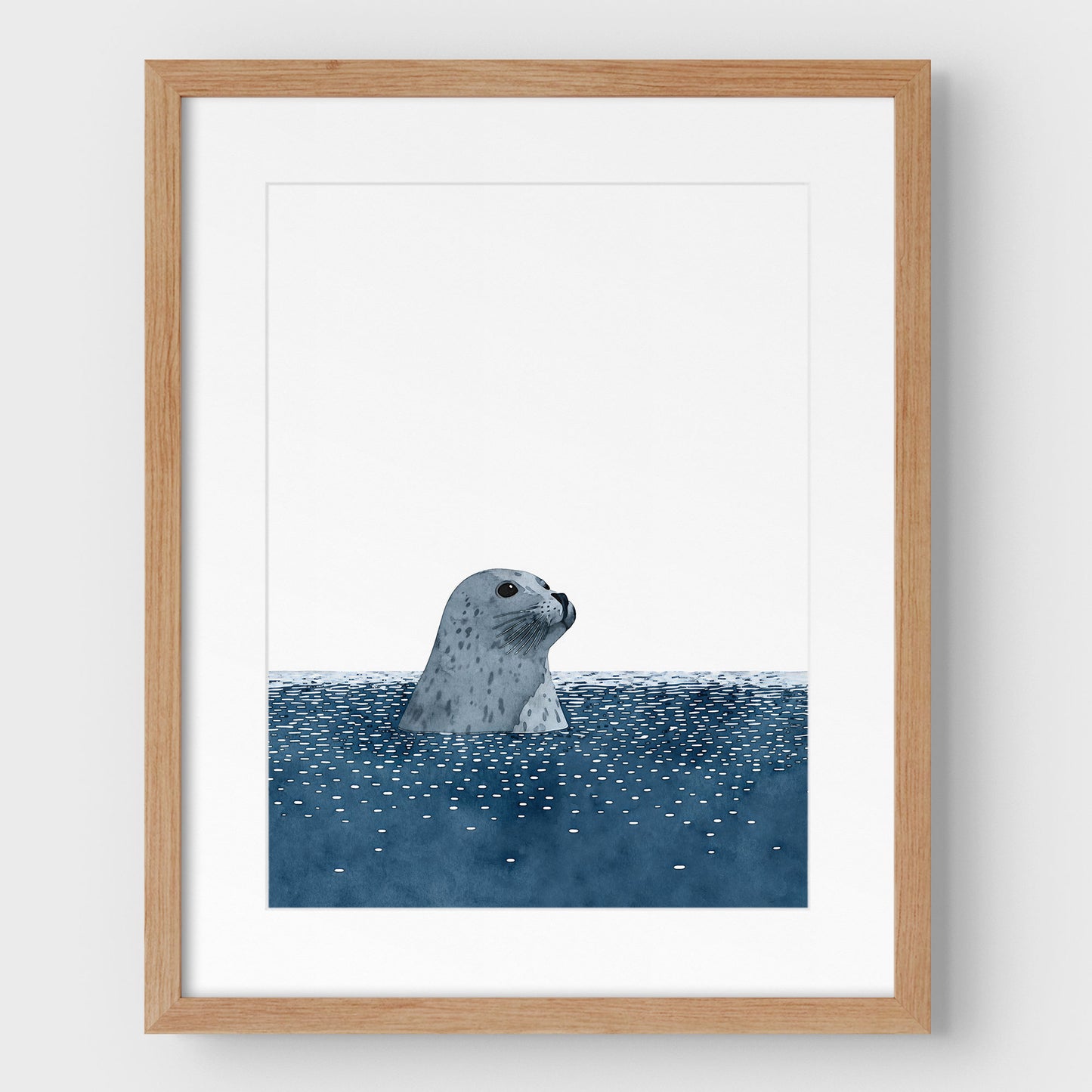 Harbor Seal Watercolor Print
