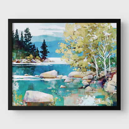 Turquoise Lake Tahoe Art Print