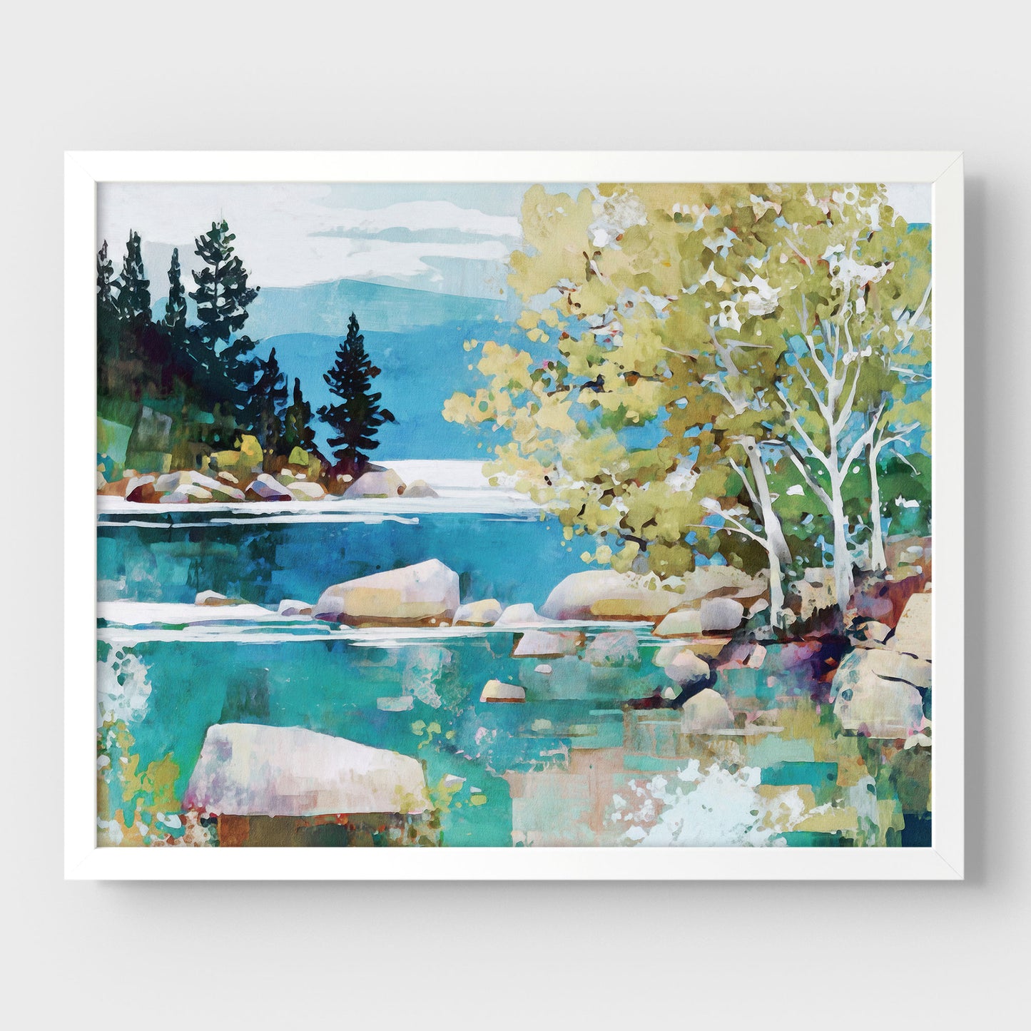 Turquoise Lake Tahoe Art Print