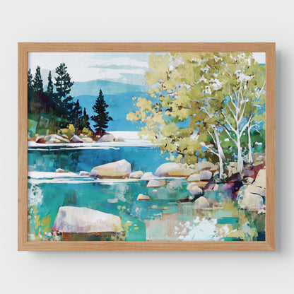 Turquoise Lake Tahoe Art Print