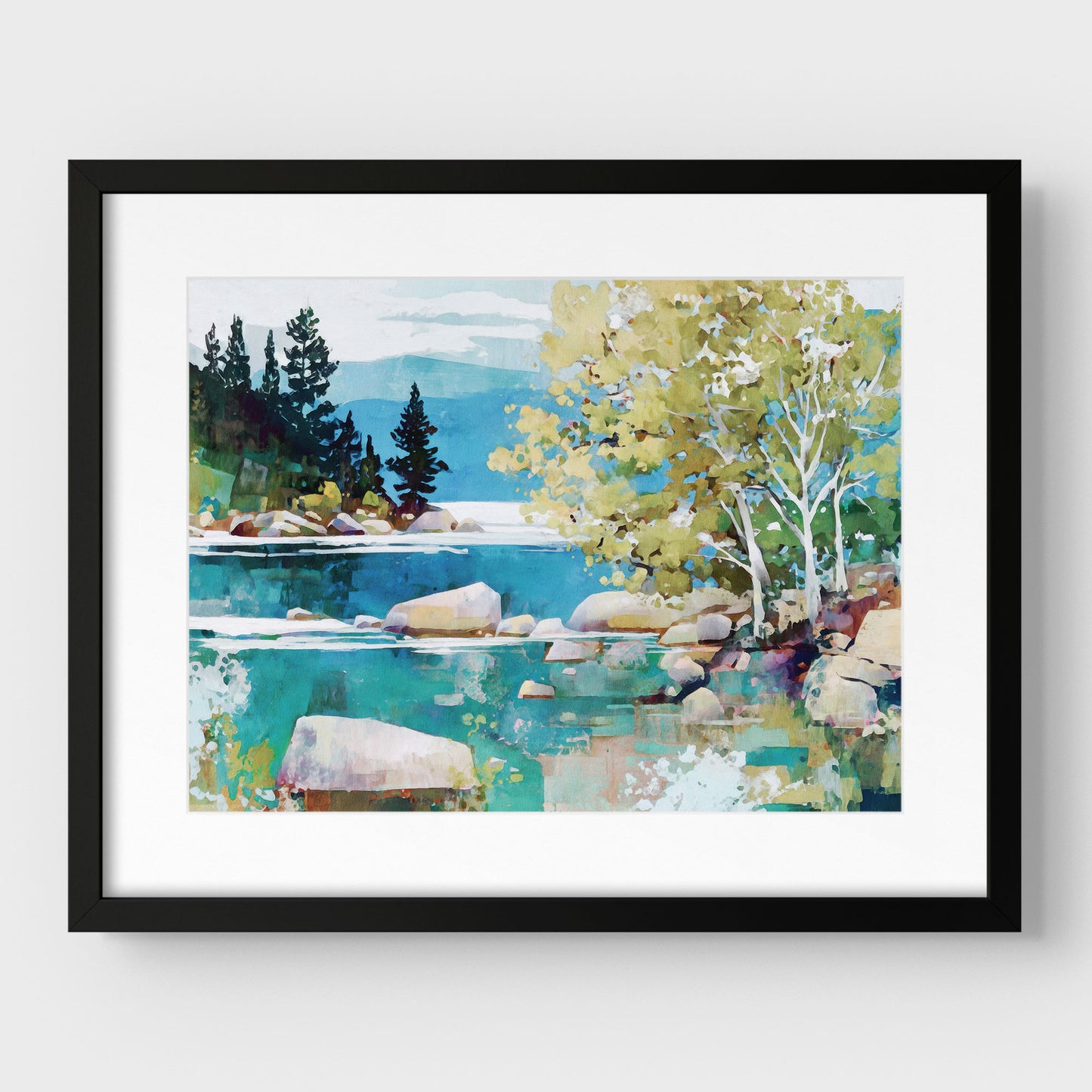 Turquoise Lake Tahoe Art Print