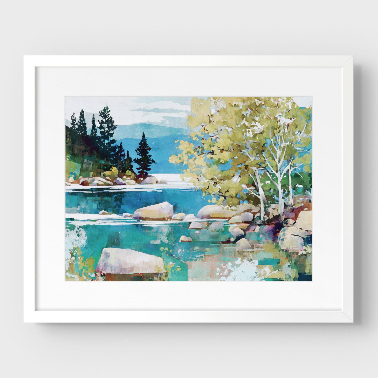 Turquoise Lake Tahoe Art Print