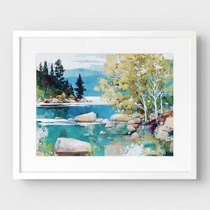 Turquoise Lake Tahoe Art Print