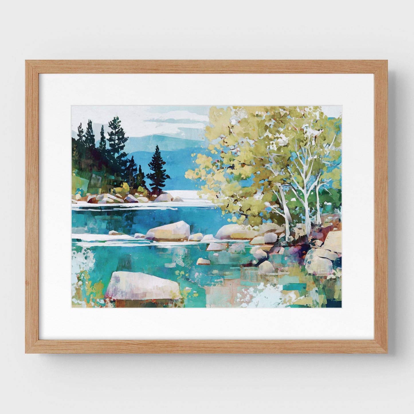 Turquoise Lake Tahoe Art Print