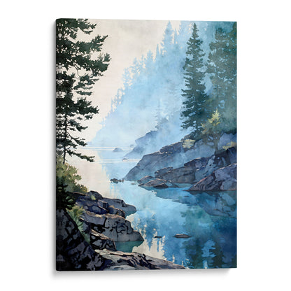 Lake Superior Misty Morning Art Print