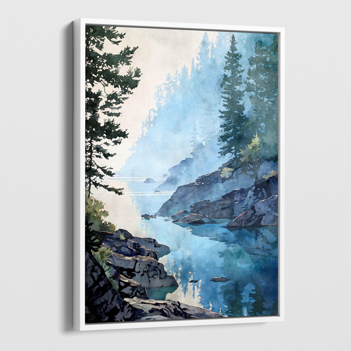 Lake Superior Misty Morning Art Print