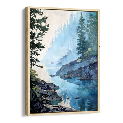 Lake Superior Misty Morning Art Print