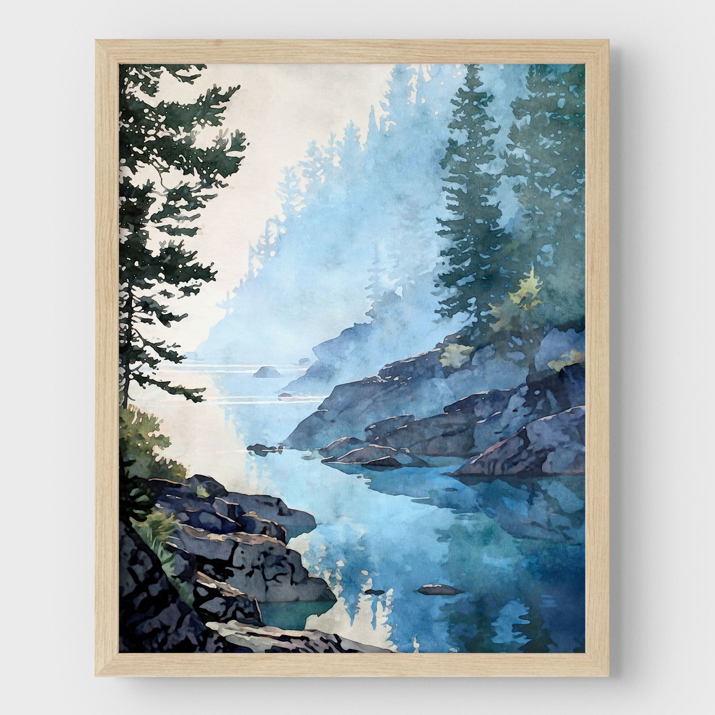 Lake Superior Misty Morning Art Print