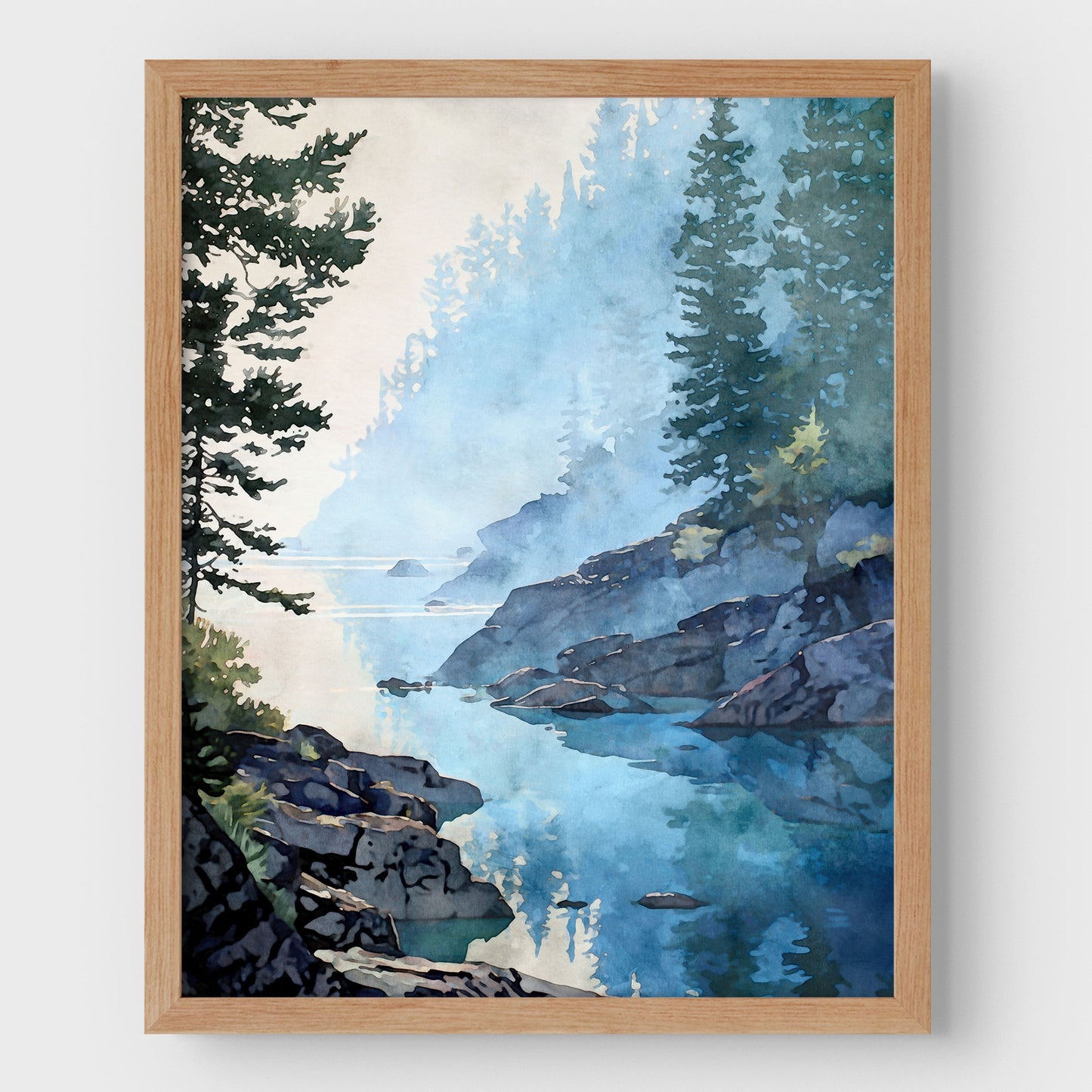 Lake Superior Misty Morning Art Print