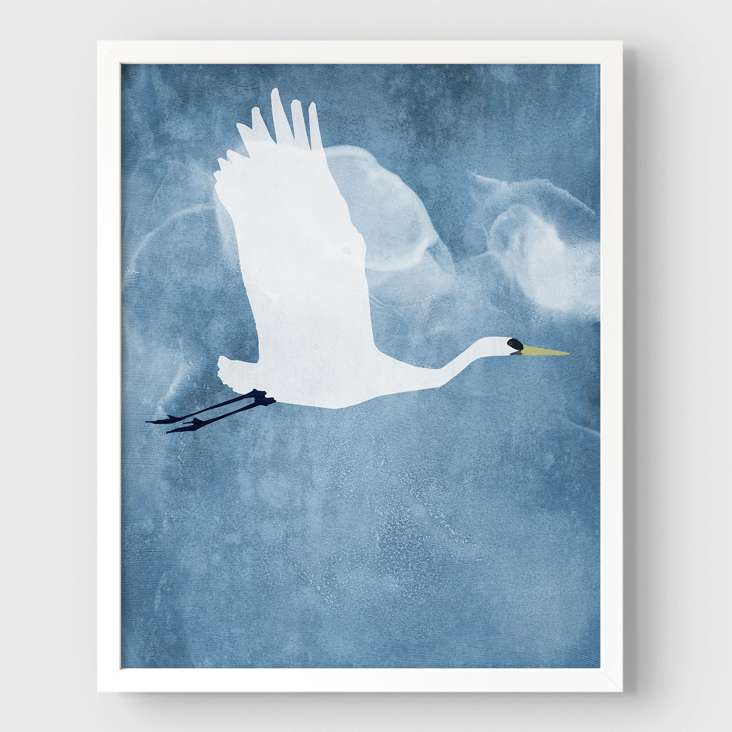 Egret in Flight Print