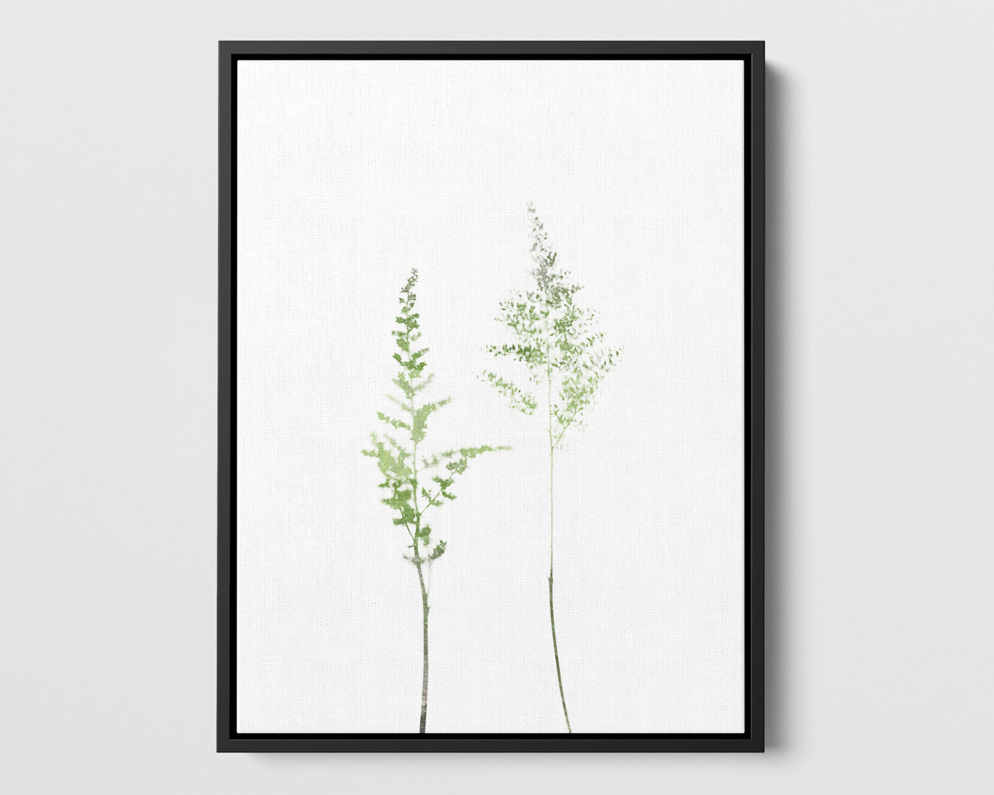 Olive Green Wildflower Print