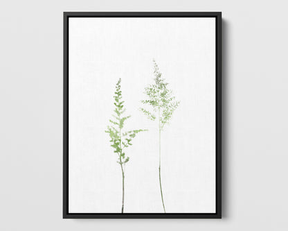 Olive Green Wildflower Print