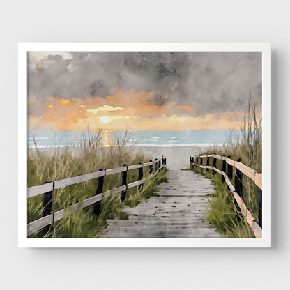 Boardwalk to the Beach Print