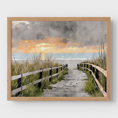 Boardwalk to the Beach Print
