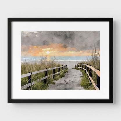 Boardwalk to the Beach Print