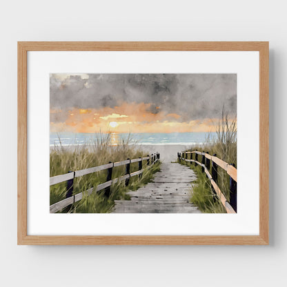 Boardwalk to the Beach Print