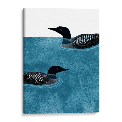 Minimalist Loon Watercolor Art Print