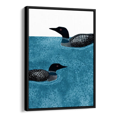Minimalist Loon Watercolor Art Print