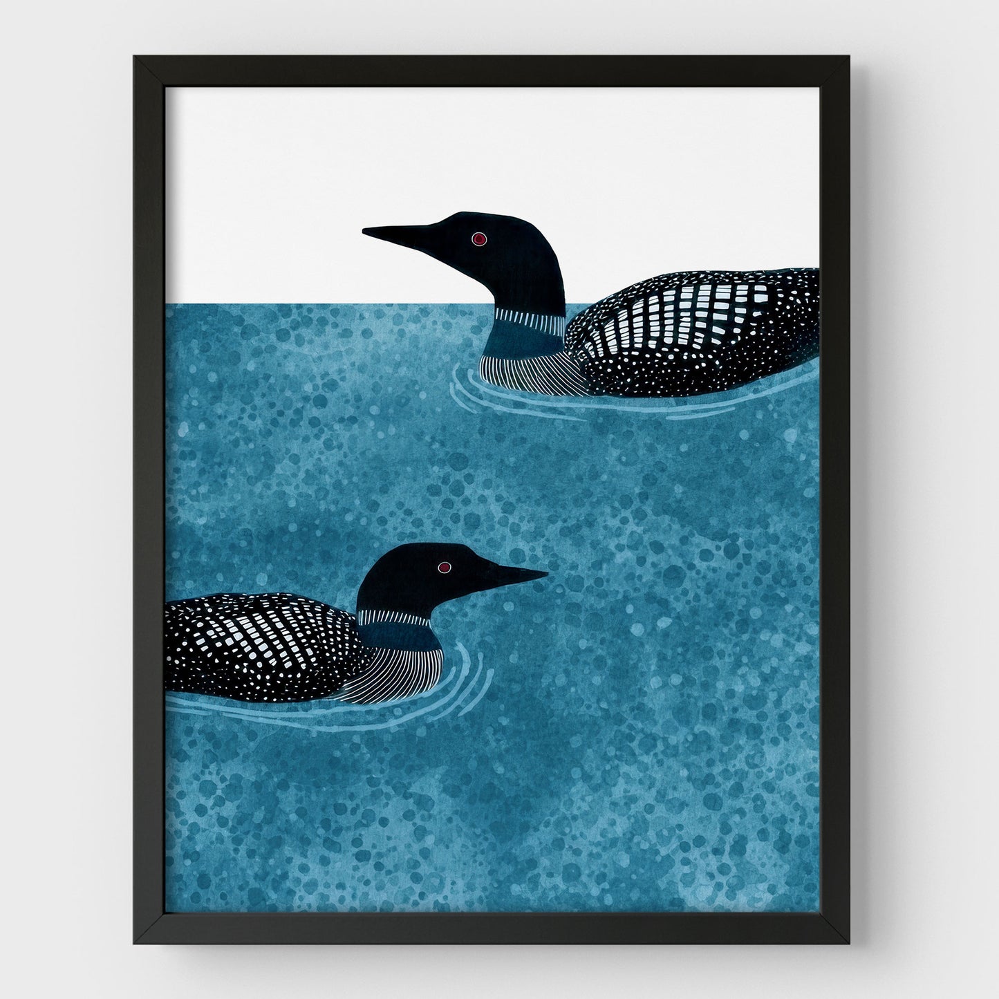 Minimalist Loon Watercolor Art Print