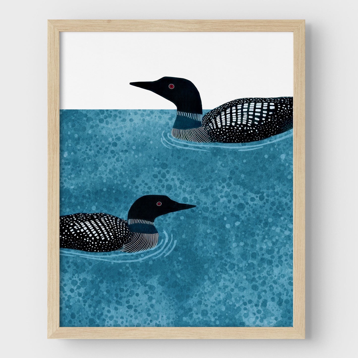 Minimalist Loon Watercolor Art Print
