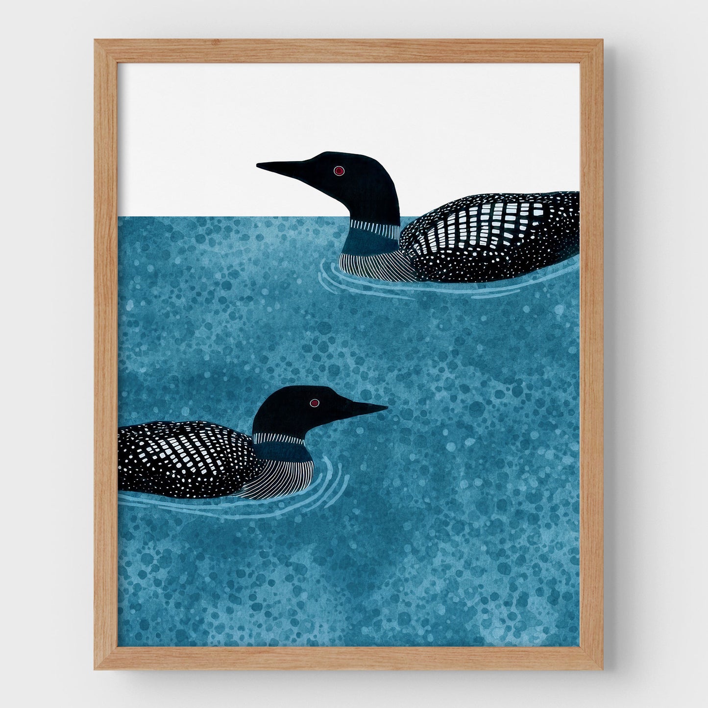 Minimalist Loon Watercolor Art Print