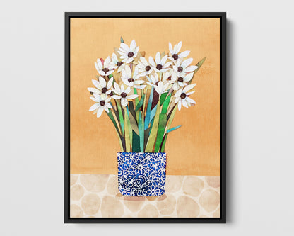 White Flowers Still Life Print