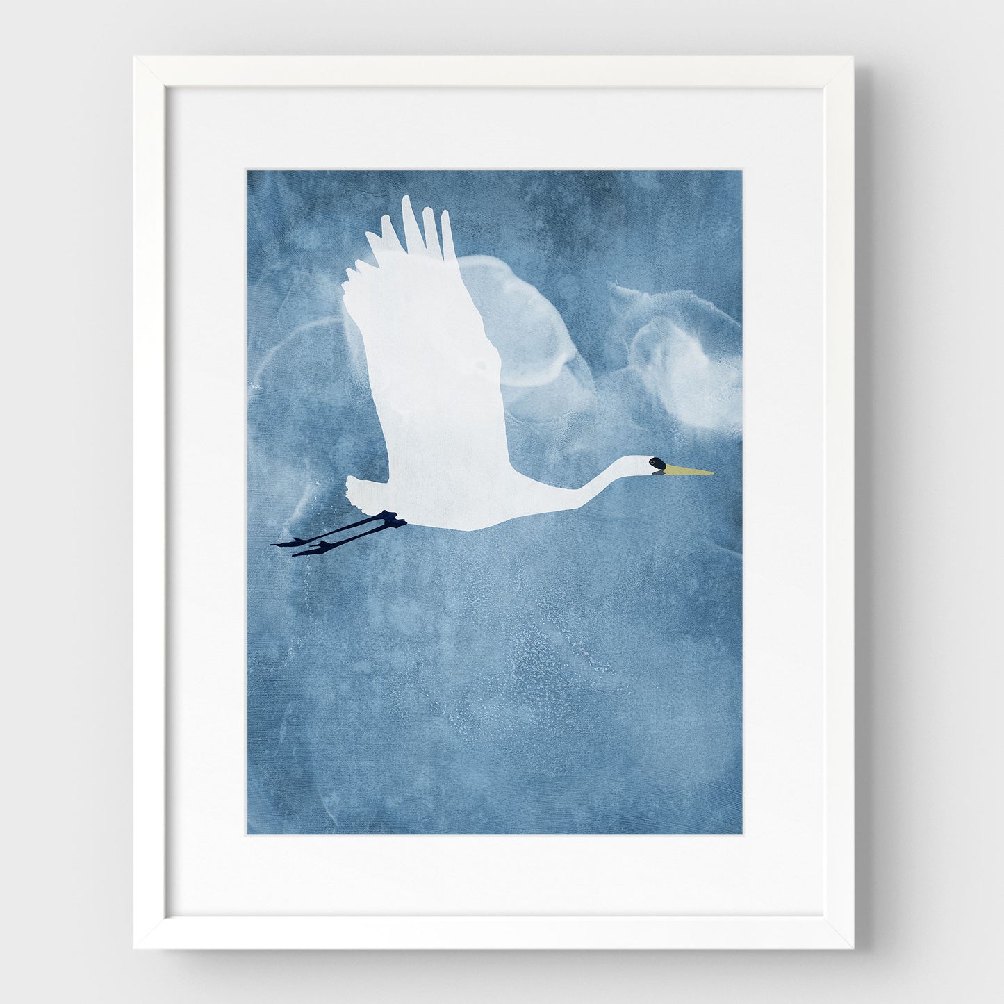 Egret in Flight Print