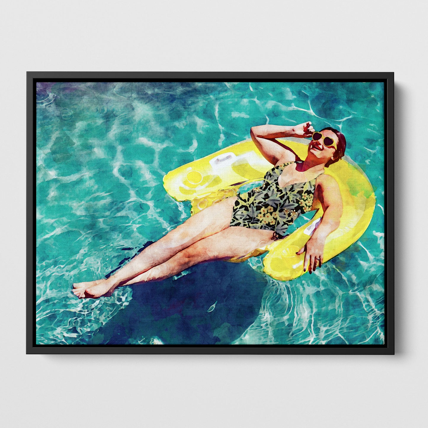 Yellow Floatie Print