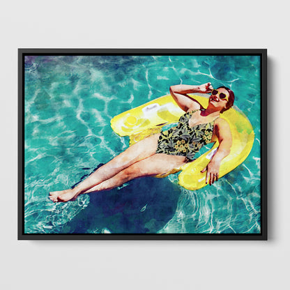 Yellow Floatie Print