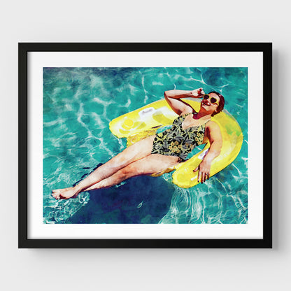 Yellow Floatie Print