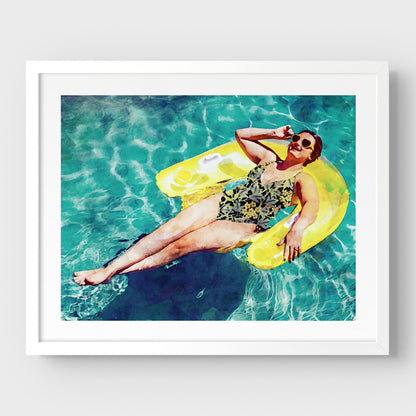Yellow Floatie Print