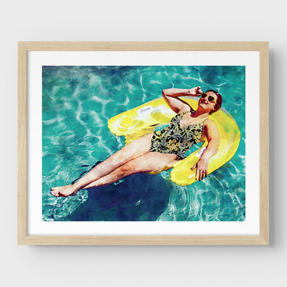 Yellow Floatie Print