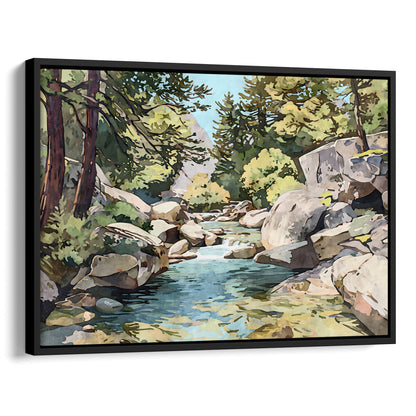 Yosemite Riverbed Art Print