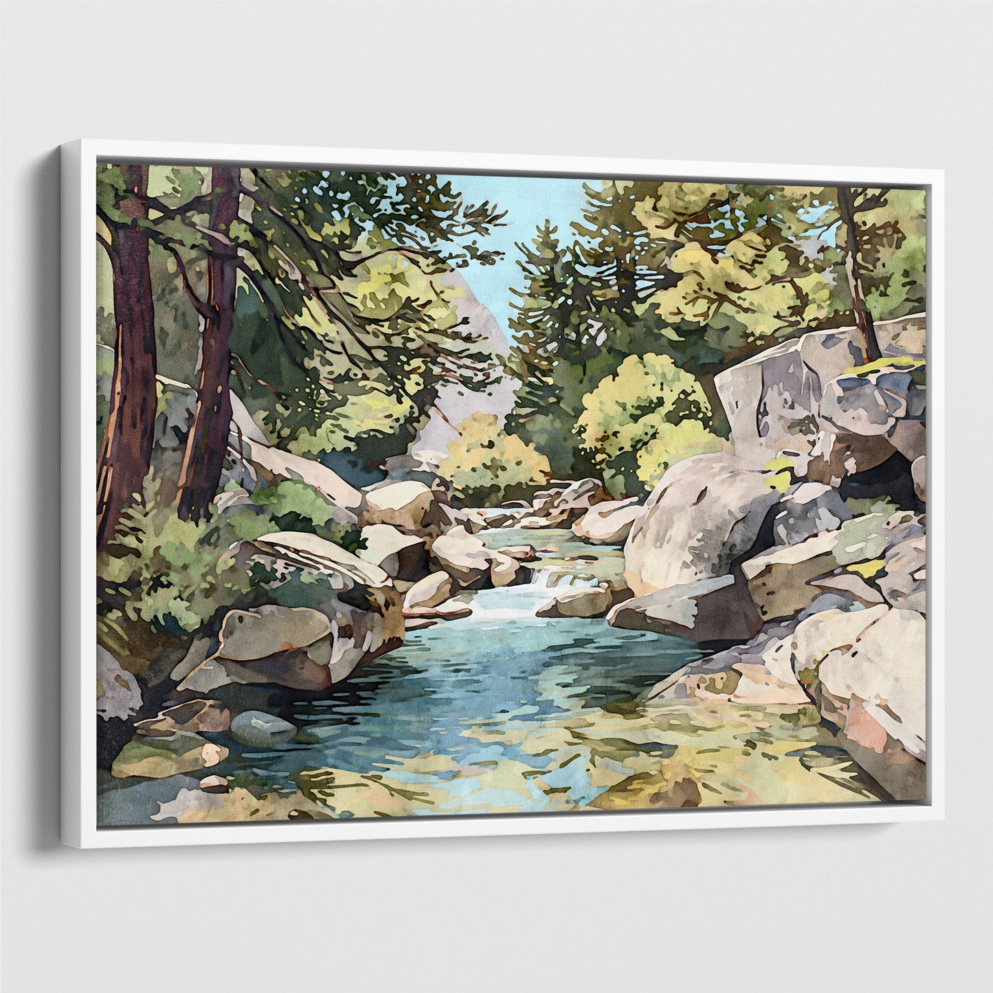 Yosemite Riverbed Art Print