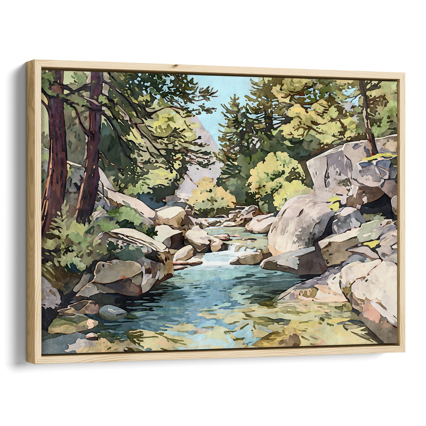 Yosemite Riverbed Art Print