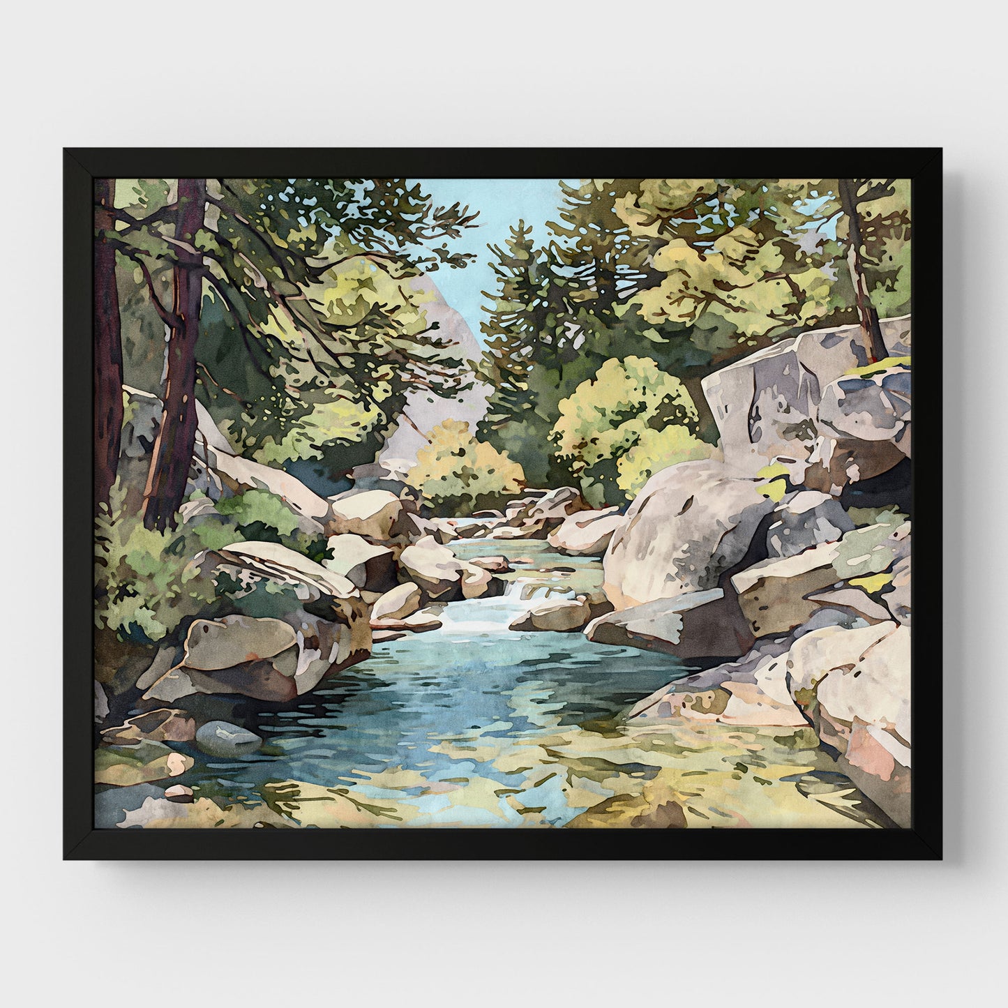 Yosemite Riverbed Art Print